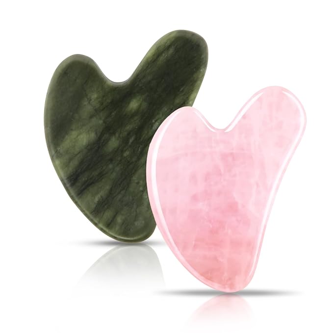 Gua Sha Facial Tools 2 Pack, Guasha Tool by Contrybox