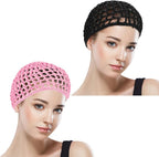 WLLHYF Wig Cap Thick Long Hair Caps Adjustable Net Mesh Braided Weaving Making - Image 3