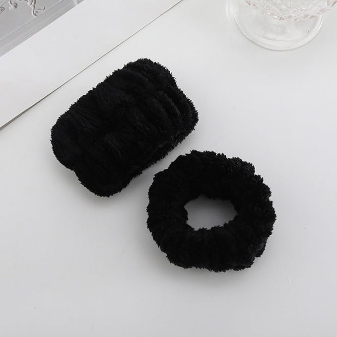 Spa Headbands for Washing Face Soft Puffy Bubble Headbands Wristband for Women - Image 5