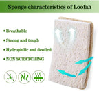 Loofah Dish Sponges Kitchen, Organic Natural Sponges - Image 4