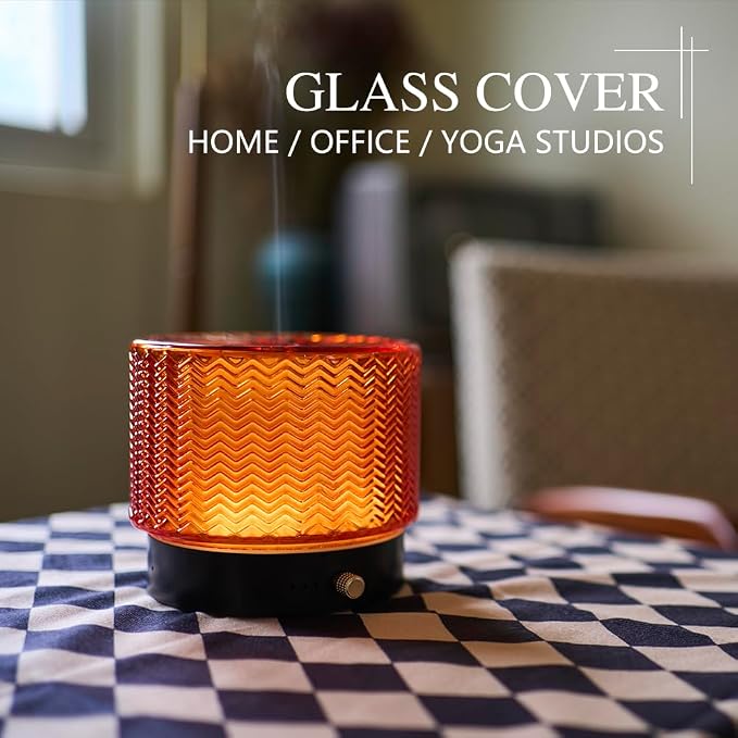 Glass Essential Oil Diffuser - 140ml Ultrasonic Aroma Diffuser - Image 3