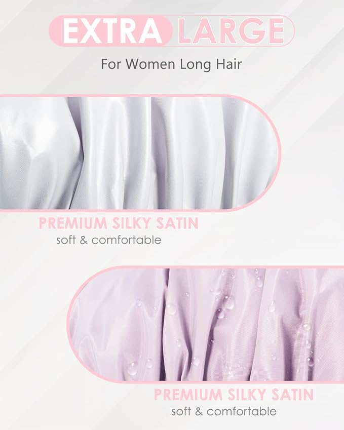 Aquior Shower Caps, Reusable Shower Cap - Image 2