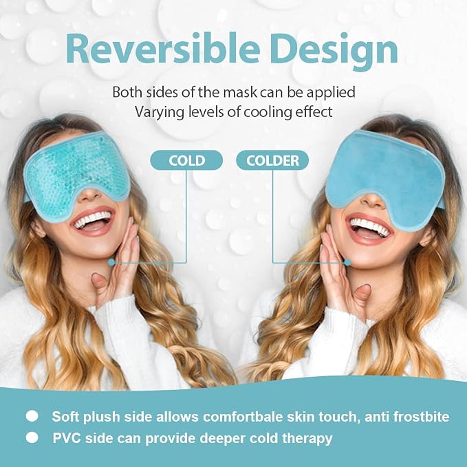 NEWGO Cooling Eye Mask for Puffy Eyes, Cold Eye Mask Eye Ice Pack for After - Image 3
