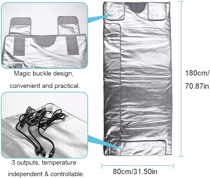 Elitzia Far Infrared Sauna Blanket 3 Independent Heating Zones - Image 2