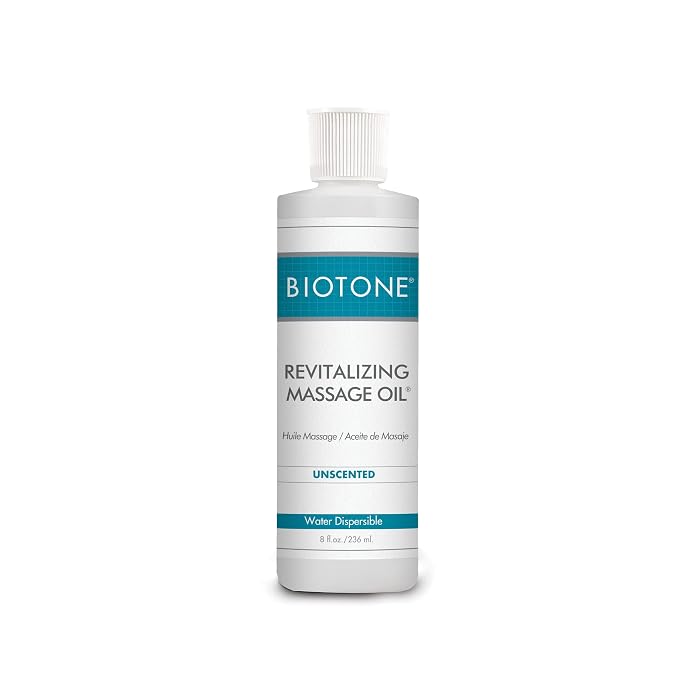Biotone Revitalizing Unscented Massage Oil, 8 Ounce by BIOTONE