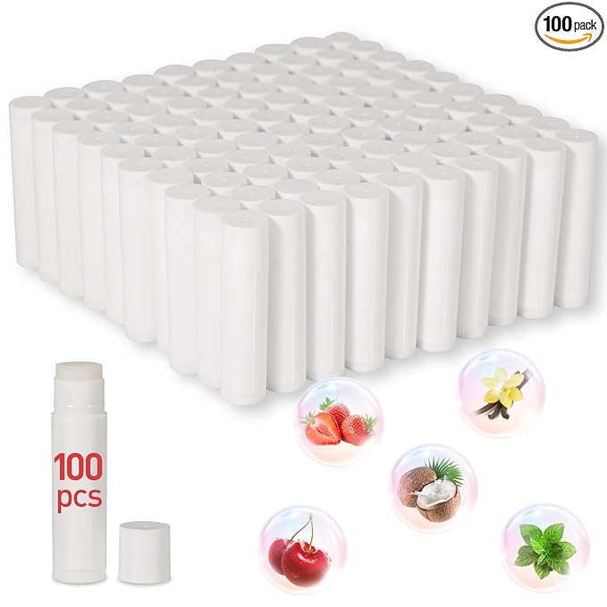 DMSKY 100-Pack Lip Balm Bulk 5 Flavors by DMSKY