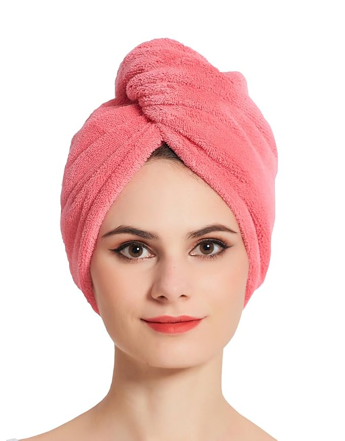 HOPESHINE Hair Drying Towel Twist Soft Shower Microfiber Towels - Image 5