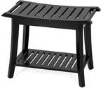 Bamboo Shower Bench Inside Shower Stool by Unibambou