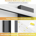 Combuh LED Bathroom Light Fixtures Over Mirror 24 Inch 14W, Modern IP44 Wall - Image 4