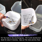 Nail Tool Sterilizer Box Plastic Sterilization Tray - Image 3
