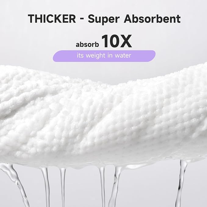 Umisleep 3 Pack Microfiber Hair Towel Wrap - Image 3