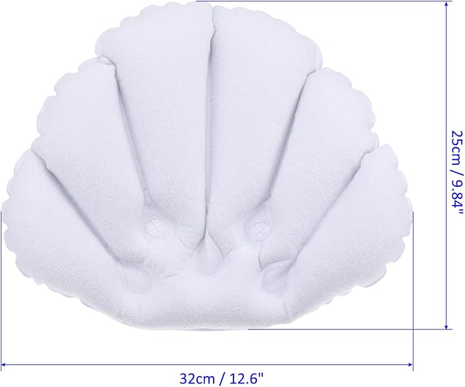 M METERXITY 2 Pack Inflatable Bath Pillow - Image 4