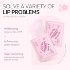 AKARY Sakura 5 Pieces Hydrating Lip Mask, Lip Sleep Mask Collagen Crystal Lip - Image 7