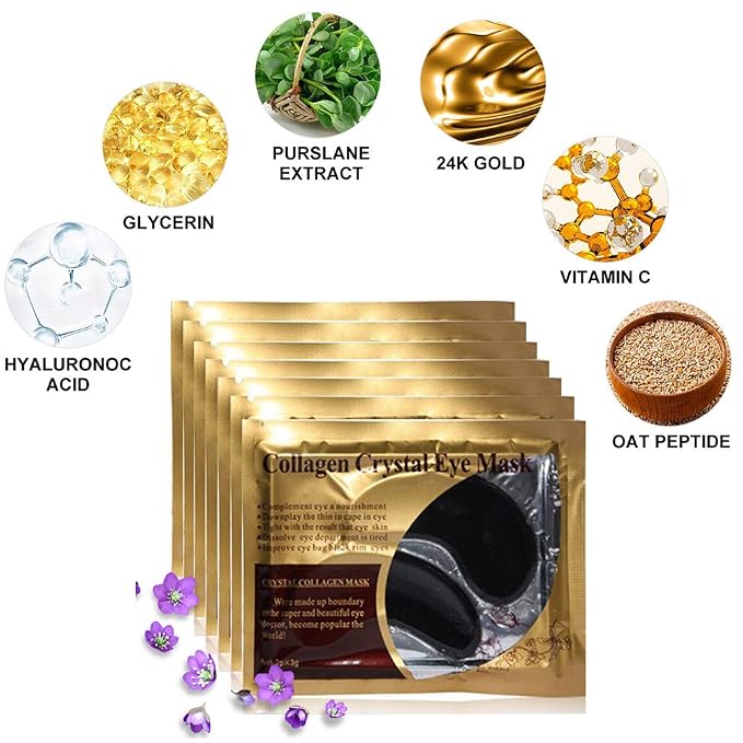 Eye Mask, 30 Pairs Collagen Under Eye Patches, Lighten Wrinkles Anti-Aging - Image 6