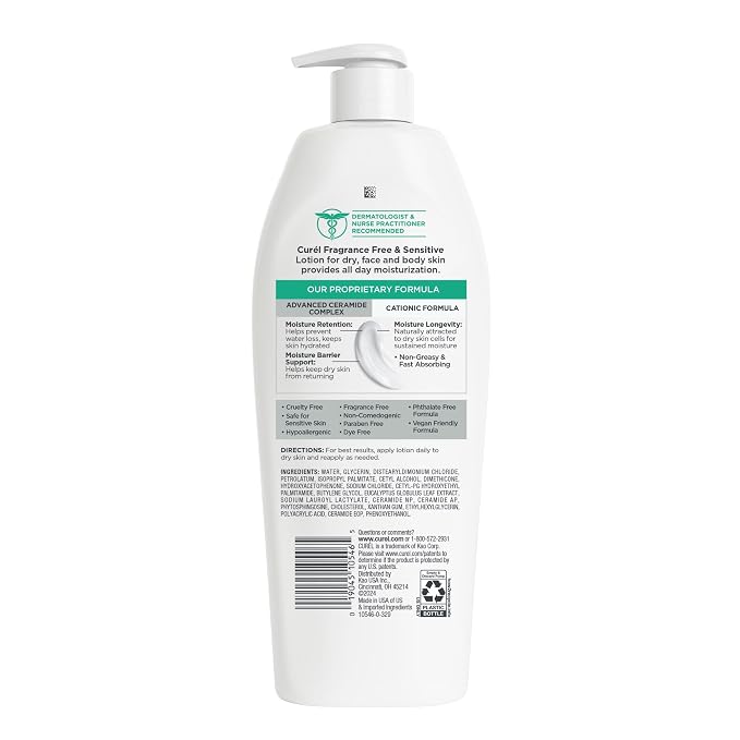 Curel Fragrance Free Comforting Body Lotion, Body and Hand Moisturizer - Image 9