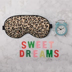 Leopard Print Sleep Mask Eye Mask Animal Skin Brown Sleep Mask Light Blocking - Image 6