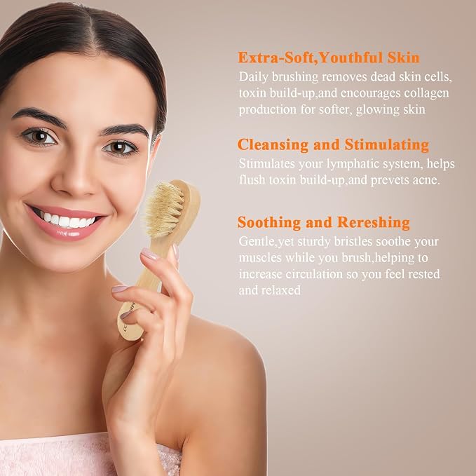 SAMEBUTECO Dry Brushing Body Brush Set - Image 6