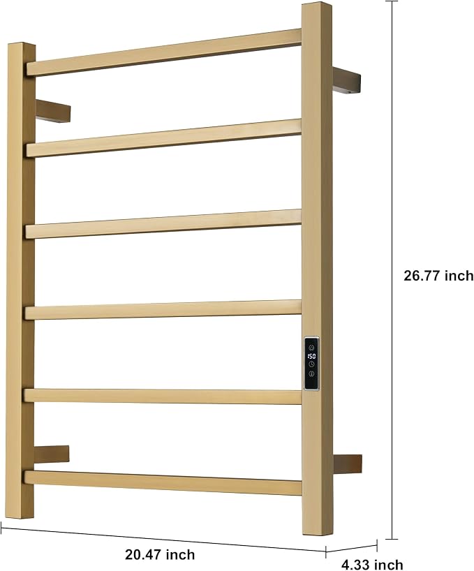 Heated Towel Racks for Bathroom, Wall Mounted Electric Towel Warmer Racks - Image 4
