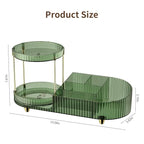 360 Rotating Makeup Organizer for Vanity, 2 Small Trays & 5 Compartments for - Image 7