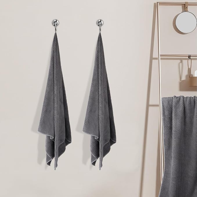 HOMEXCEL Bath Towel Set Pack of 4, 30 x 60 Inches Large Microfiber Bath Towels - Image 6