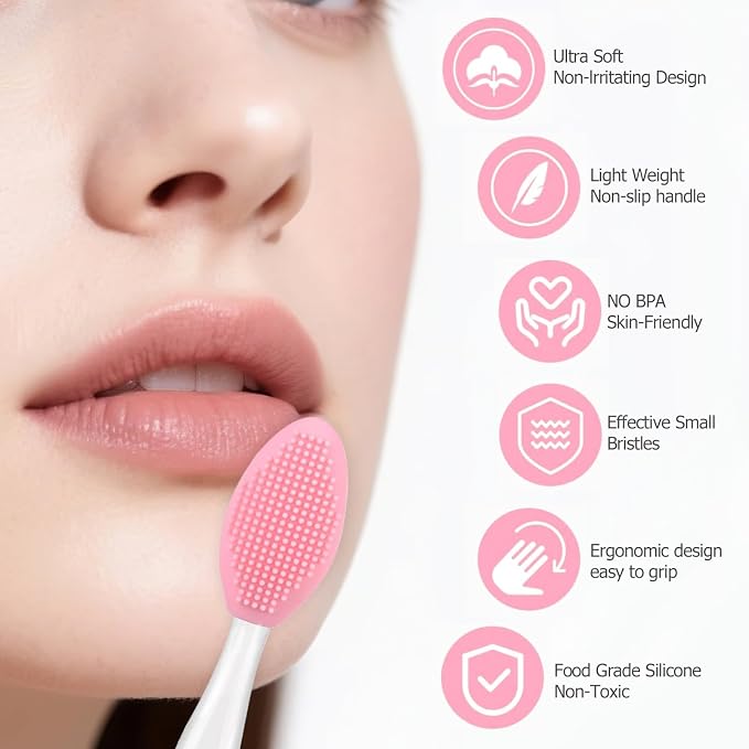 5Pcs Lip Scrubber Exfoliator, Pore Scrub Brush - Image 4