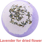 Dried Flower Bath Salt Balls, Lavender Extract Essential Oils, Moisturizing Dry - Image 3