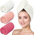 Microfiber Hair Towel Turban 3 Pack | Super Absorbent Quick Drying Hair Wrap by YHPDYL