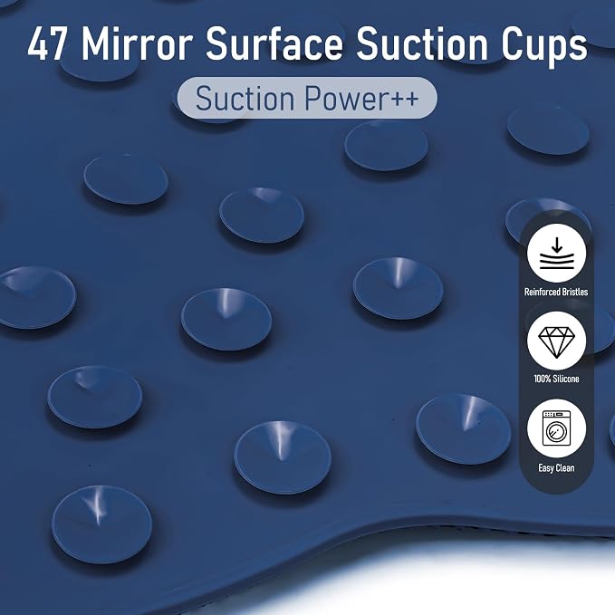 Shower Foot Scrubber Mat Large 2.0- Silicone Feet Toes Massage Exfoliate - Image 7