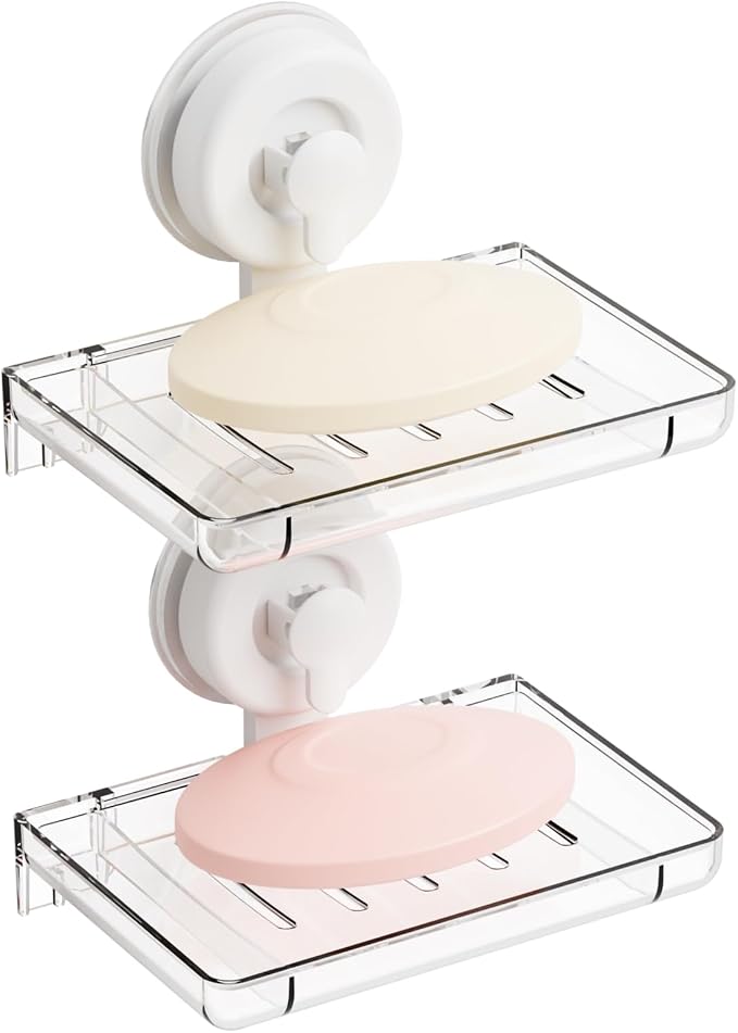 SUOXING 2 Pack Bar of Soap Holder by SuoxingStorage