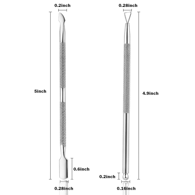 2PCS Cuticle Pusher and Cutter - Image 5