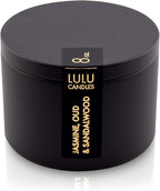 Lulu Candles | Jasmine, Oud & Sandalwood Scented Candle | Smells Woodsy & by LULUCANDLES