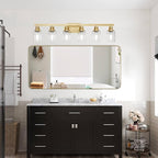 6 Light Gold Bathroom Vanity Light, Bathroom Light Fixtures - Image 9