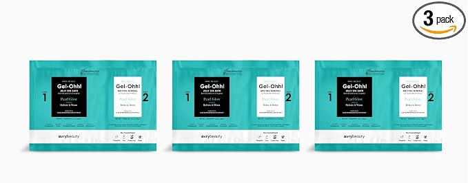 AvryBeauty Gel-Ohh Jelly Spa Bath 3 Pack, Pearl Glow, Clean Scented, Aloe by AVRYBEAUTY
