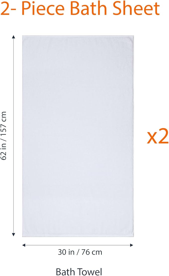 Amazon Basics 2-Piece Quick-Dry Oversize Bath Towel, 100% Cotton - Image 5
