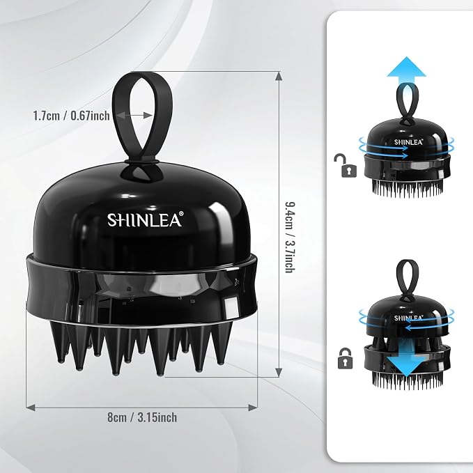 SHINLEA 2 in 1 Scalp Massager Hair Growth, Scalp Scrubber - Image 5
