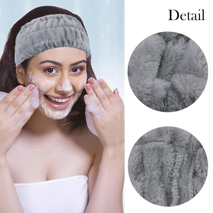 LAPOHI 3 Pack Modern Microfiber Facial Headbands - Image 4