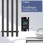 Electric Heated Towel Rack Warmer, Wall Mounted, Stainless Steel, 4 Bar - Image 4