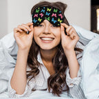 Rainbow Butterfly Sleep Mask Eye Mask Black Blue Pink Purple Butterfly Sleep - Image 5
