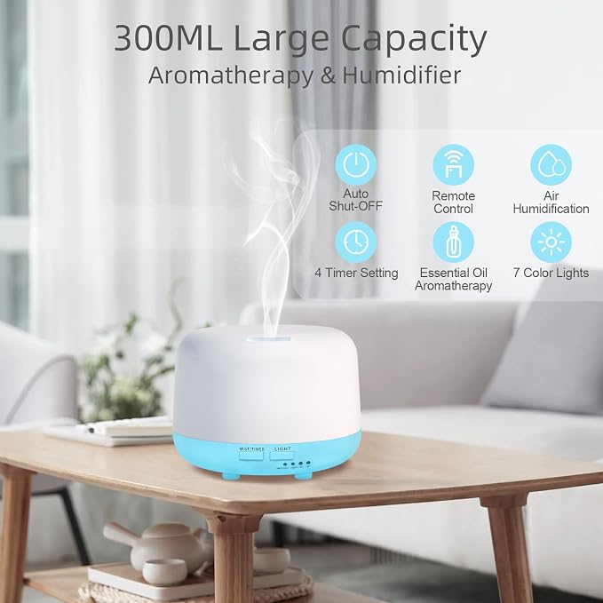 Marchred 300ML Essential Oil Diffuser - Image 2