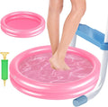 2 Pack Pink Inflatable Pool Foot Bath Basin, Swimming Pool Clean Feet, Foot by POILKMNI