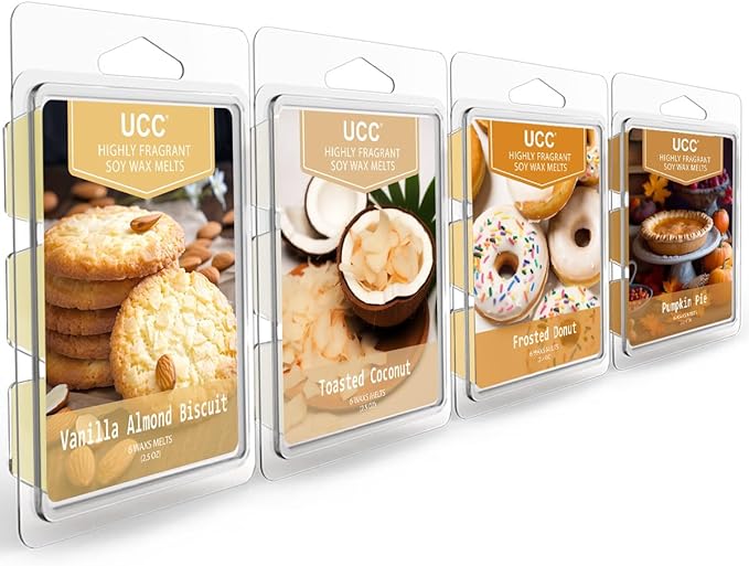 UCC Premium Wax Melts, Fall Variety Fragrance Melts, Scented Soy Wax Melts Cubes by UCCHomeFragranceAccompany