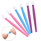 BBTO 30 Pcs Rubber Cuticle Pusher Silicone Cuticle Pusher Small Plastic Handle - Image 4