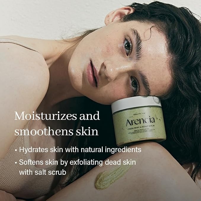 Arencia Fresh Cloud Sea Salt Body & Scalp Scrub - Image 3