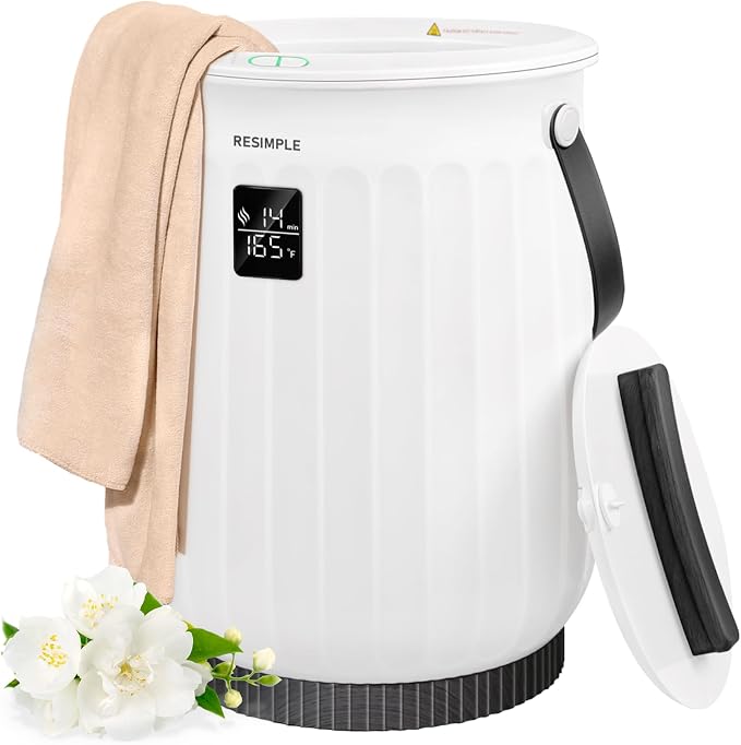 Hot Towel Warmer for Bathroom Luxury Bucket Towel Heater, 20L Large Capacity by RESIMPLE