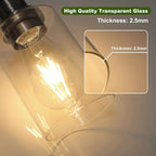Unicozin Modern Bathroom Light Fixtures, 5 Light Vanity Lights Over Mirror - Image 8