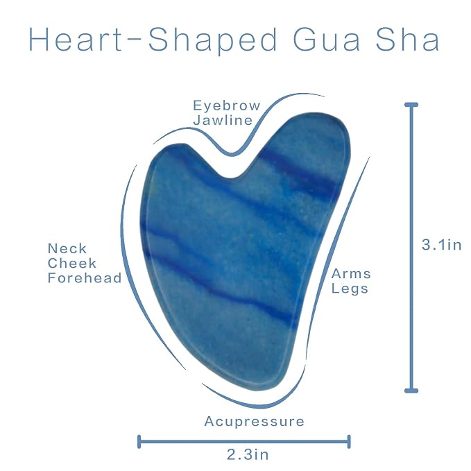 Gua Sha Facial Tools, Jade Guasha Tool - Image 2