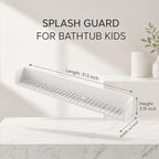 Bathtub Splash Guard for Tub Kids, Silicone Bath Toy Holder & Tub Side Tray - Image 7