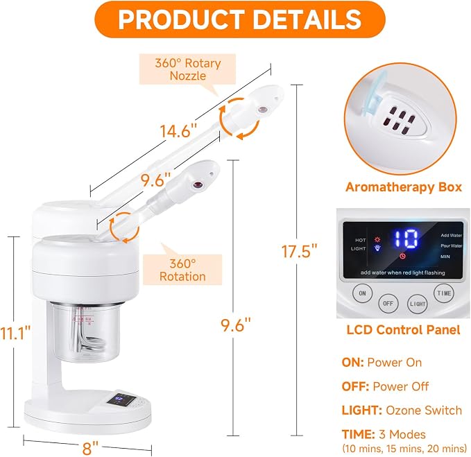 Facial Steamer Nano Ionic Face Steamer - Image 2