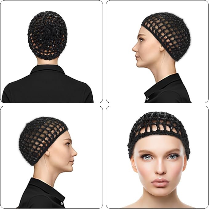 WLLHYF Wig Cap Thick Long Hair Caps Adjustable Net Mesh Braided Weaving Making - Image 7
