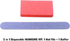 Disposable Nail Care Kit Set, 4-in-1 Pedicure Kit - Image 3